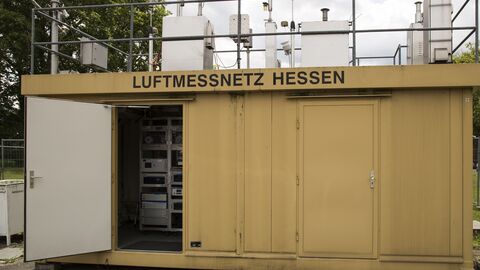 Luftmessstation in Frankfurt Luftmessstation in Frankfurt