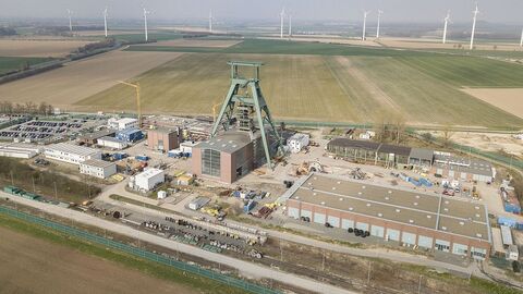 Schacht Konrad Luftaufnahme Schacht Konrad