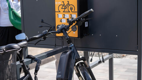 E-Ladestation für Fahrräder