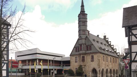 Rathaus Korbach vor der Renovierung