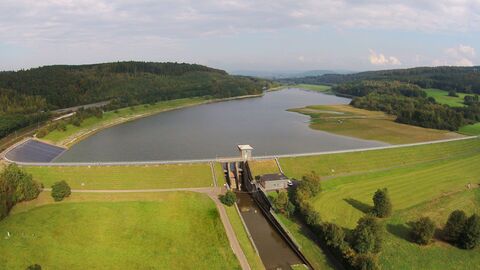 Kinzigtalsperre  Kinzigtalsperre aus der Luft fotografiert