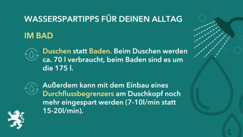 Wasserspartipps im Bad