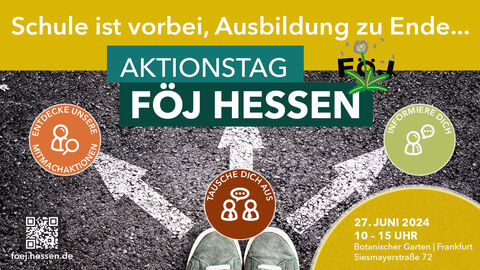 Aktionstag FÖJ 2024 Füße stehen vor Gabelung