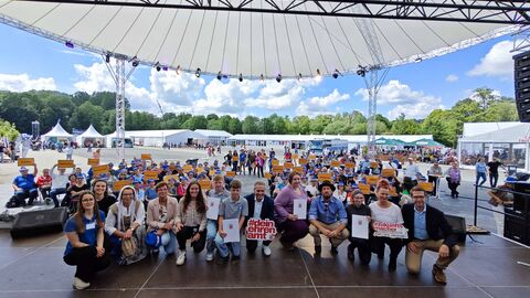 Ehrung der Ehrenamtlichen auf dem Hessentag Ehrenamtslotsen
