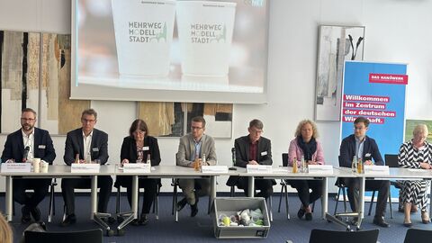 Pressekonferenz Mehrweg Modell Stadt