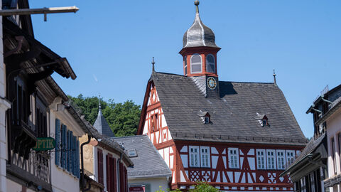 Fachwerkhaus in Dorf