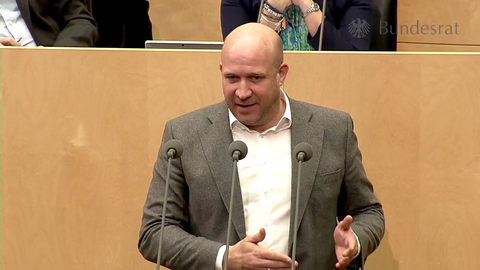 Staatsminister Ingmar Jung im Deutschen Bundesrat