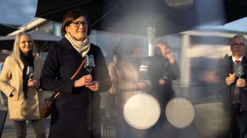 Christine Müller im Gespräch