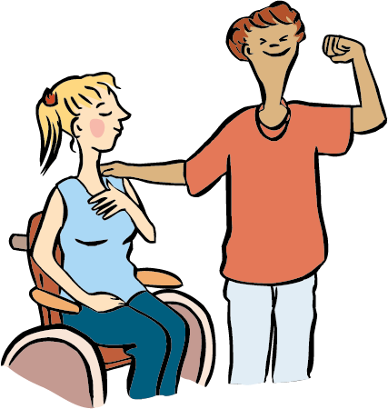 2 Menschen fühlen sich stark.